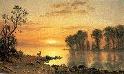 Albert Bierstadt Deer and River oil painting reproduction
